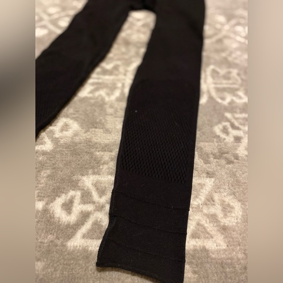 Free People FP Movement Seamless High Rise Self Hem Mesh Sculpt Legging Black M - Picture 8 of 10